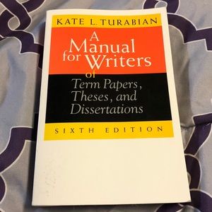 Turabian Manual for Writers